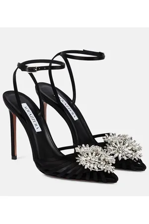 Aquazzura Verzierte Pumps aus Veloursleder