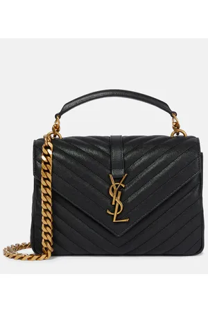 Saint Laurent Schultertasche Collège Medium aus Leder