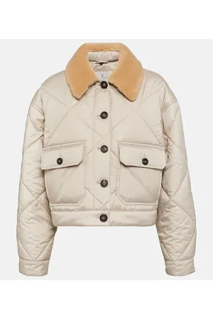 Brunello Cucinelli Steppjacke mit Shearling
