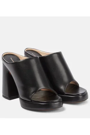 Proenza Schouler Plateau-Pantoletten Forma aus Leder