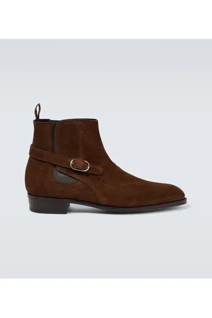 JOHN LOBB Ankle Boots Mason aus Veloursleder