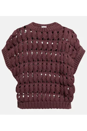 Brunello Cucinelli Top aus einem Baumwollgemisch