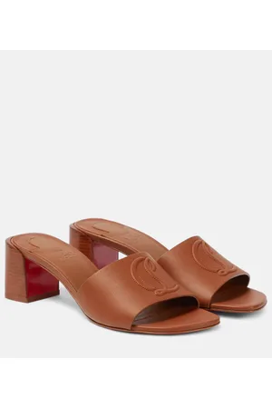 Christian Louboutin Pantoletten So CL 55 aus Leder