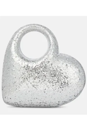 Aquazzura Clutch Heart mit Glitter