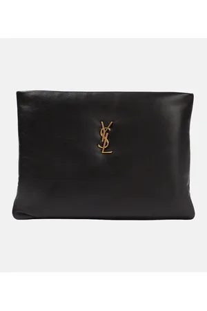 Saint Laurent Clutch Calypso Large aus Leder