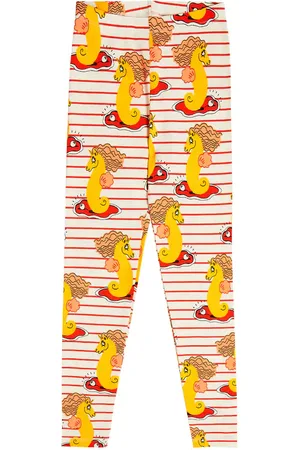 Mini Rodini Bedruckte Leggings aus einem Baumwollgemisch