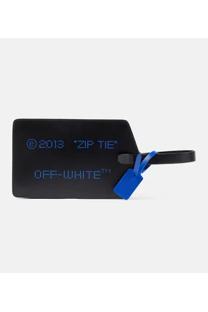OFF-WHITE Clutch Zip Tie Medium aus Leder
