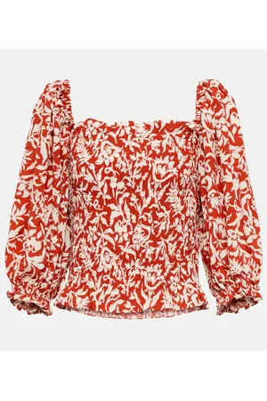 Ralph Lauren Bedrucktes Top aus Crêpe