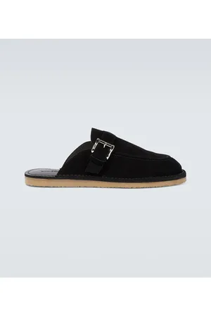 Comme des Garçons Comme des Garçons Homme Slippers aus Veloursleder