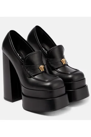 VERSACE Loafer-Pumps Aevitas aus Leder