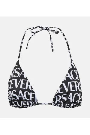 VERSACE Bedrucktes Bikini-Oberteil