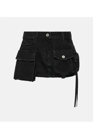 The Attico Low-Rise-Jeansrock