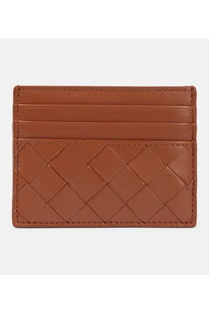 Bottega Veneta Kartenetui Intrecciato aus Leder