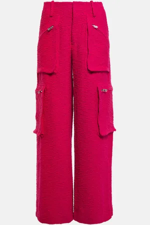 AMIRI High-Rise Cargohose aus Bouclé