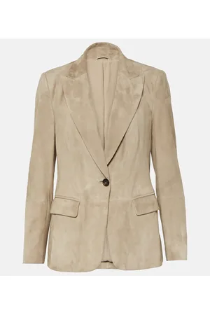 Brunello Cucinelli Blazer aus Veloursleder