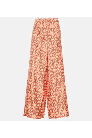 VERSACE Weite Hose aus Seide