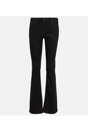 AG Jeans Low-Rise Flared Jeans
