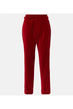 Tom Ford Cropped-Hose aus Samt