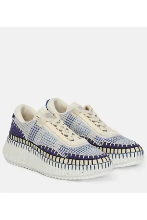 Chloé Chloé Plateau-Sneakers Nama mit Veloursleder