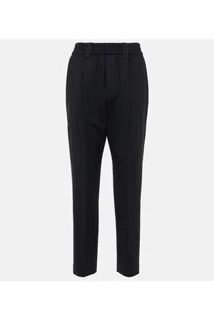 Brunello Cucinelli High-Rise-Hose aus einem Wollgemisch