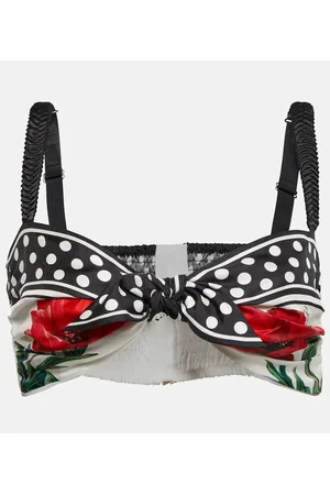 Dolce & Gabbana Bedrucktes Bralette aus Seide