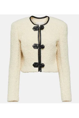 Isabel Marant Jacke Gradilia aus Wolle mit Leder