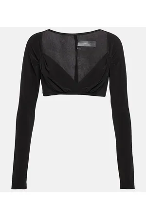 Norma Kamali Cropped-Top aus Jersey