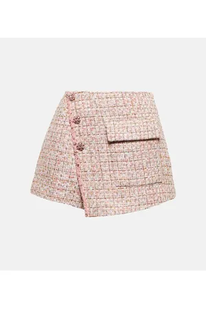 Self-Portrait High-Rise Shorts aus Tweed