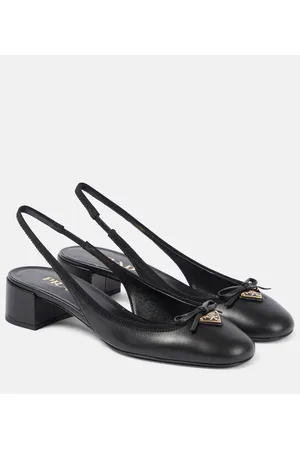 Prada Slingback-Pumps aus Leder