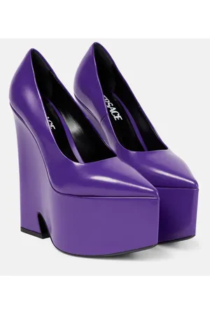 VERSACE Plateau-Pumps Tempest aus Leder