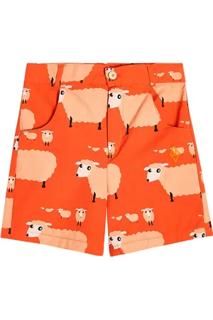 The Animals Observatory Bedruckte Shorts Pig aus Baumwolle