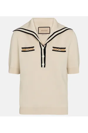 Gucci Top Horsebit aus Wolle