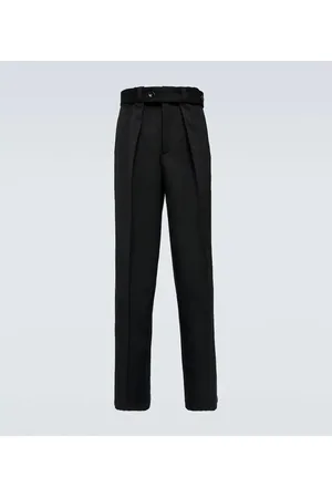 Jil Sander Weite Mid-Rise-Hose aus Wolle