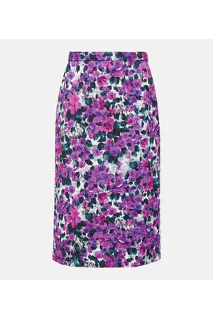 DRIES VAN NOTEN Bedruckter Midirock
