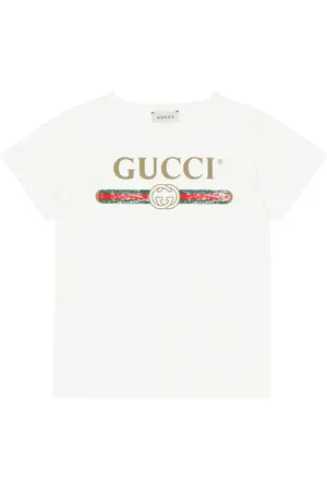 Gucci Bedrucktes T-Shirt aus Baumwolle