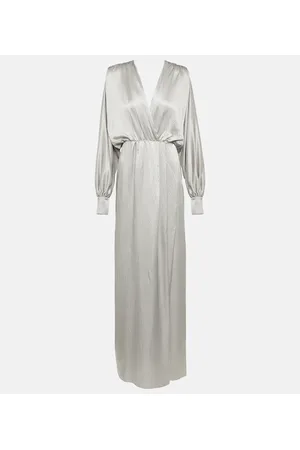 Max Mara Bridal Robe Vociare aus Seidensatin