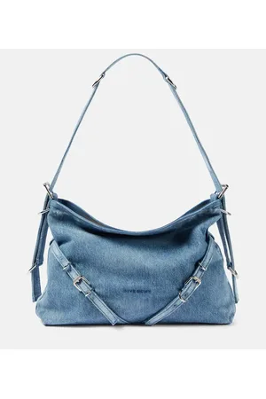 Givenchy Schultertasche Voyou Medium aus Denim