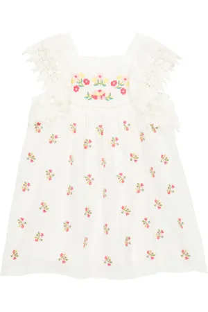 Louise Misha Besticktes Kleid Aguila aus Baumwolle