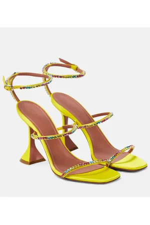 Amina Muaddi Verzierte Sandalen Gilda 95