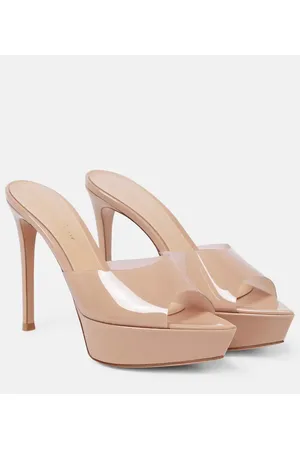 Gianvito Rossi Pantoletten Betty 85 mit Leder