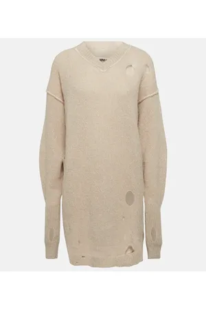 Maison Margiela Minikleid aus einem Alpakawollgemisch