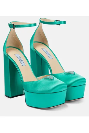 Prada Plateau-Pumps aus Satin