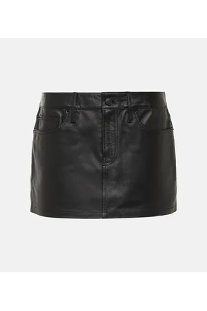 WARDROBE.NYC Minirock Micro aus Leder