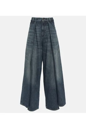 Balenciaga High-Rise Wide-Leg Jeans