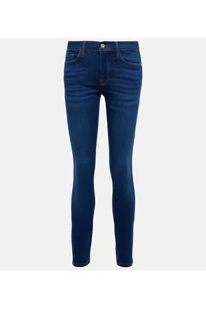 Frame High-Rise Jeans Le Skinny de Jeanne