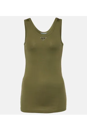 Prada Top aus Baumwoll-Jersey