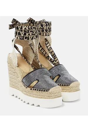 Stella McCartney Verzierte Espadrille-Wedges
