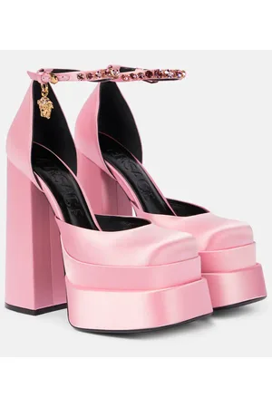 VERSACE Plateau-Pumps Medusa Aevitas aus Satin