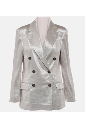 Brunello Cucinelli Blazer aus einem Leinengemisch