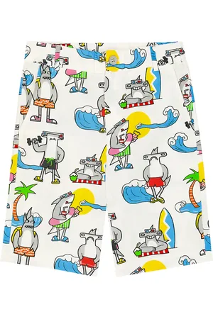 Stella McCartney Bedruckte Shorts aus Baumwolle